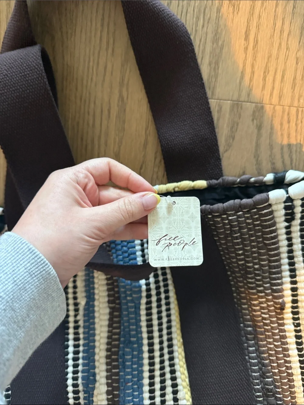 Free People Driftwood Rug Tote Bag